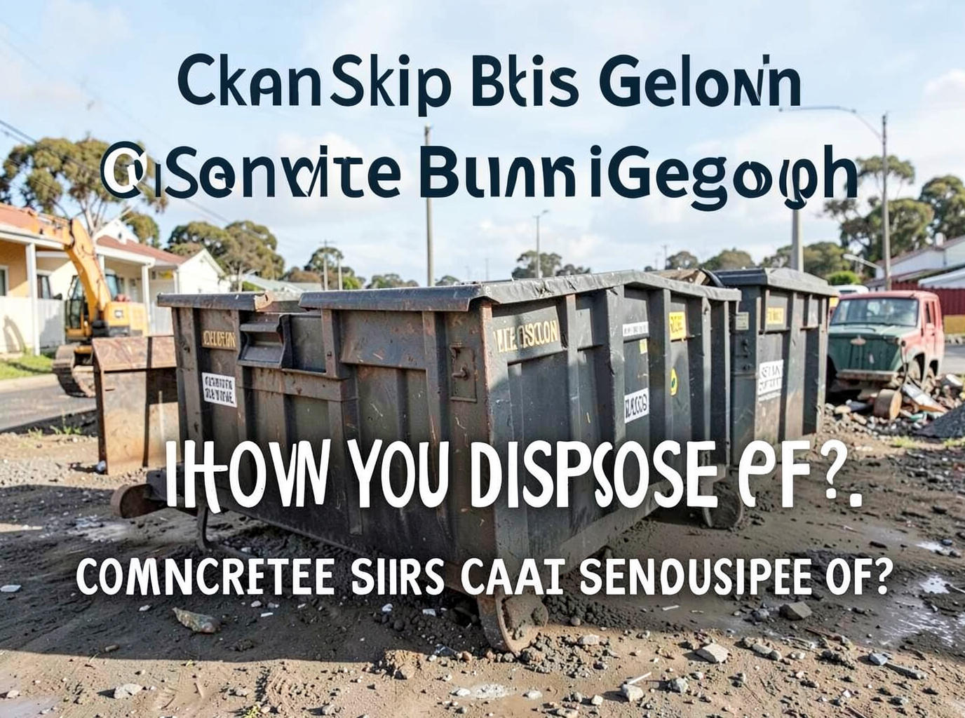Concrete Skip Bins Geelong: How Much Concrete Can You Dispose Of?