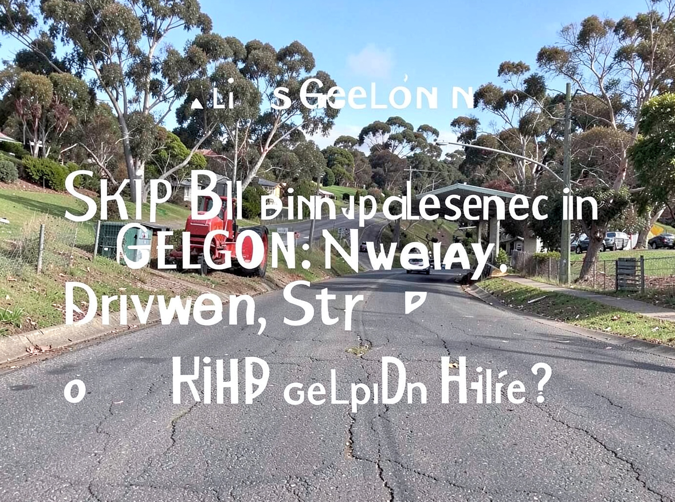 Skip Bin Placement in Geelong: Driveway, Nature Strip or Road?