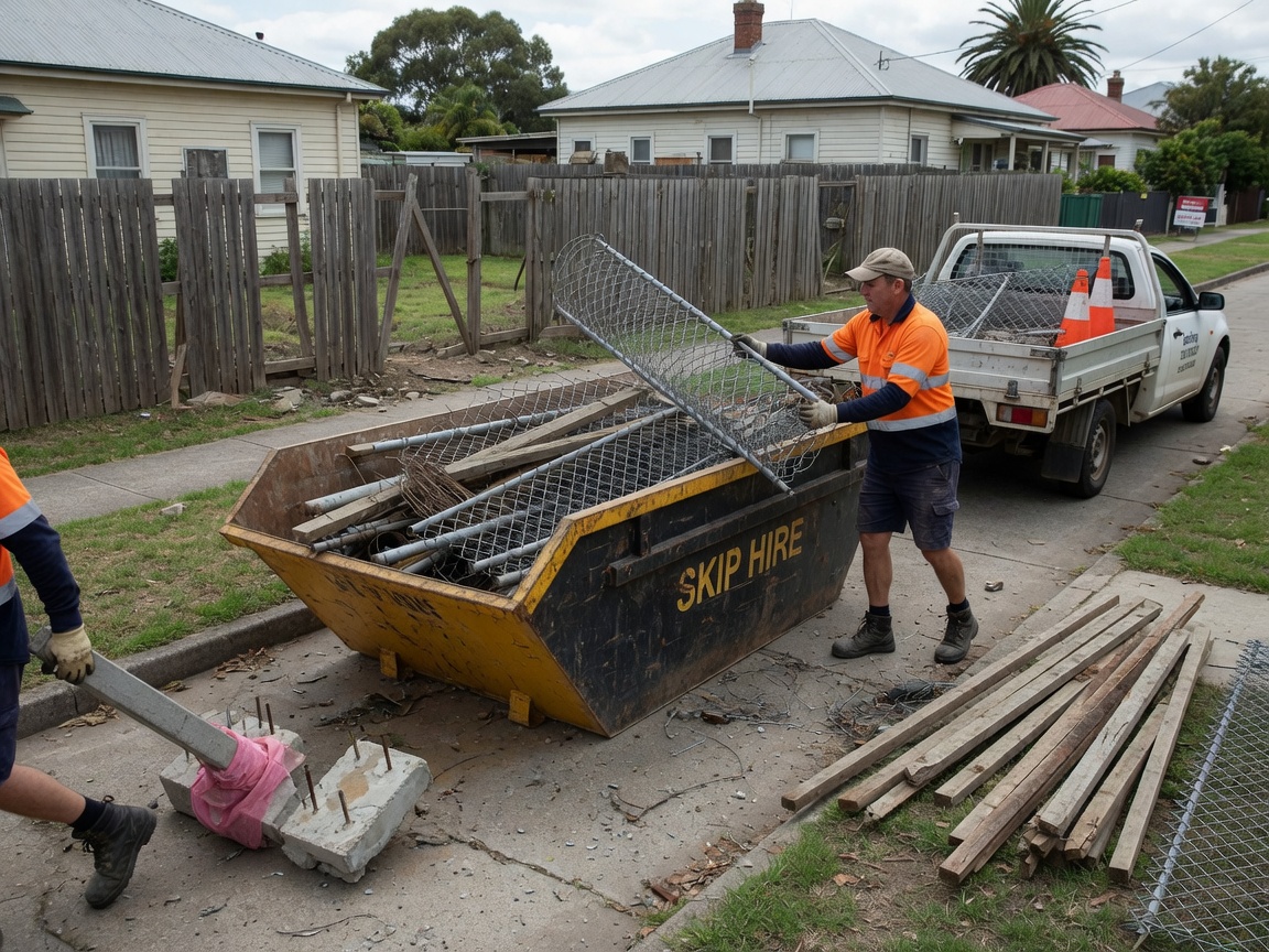 Fence Removal Waste Skip Hire in Geelong